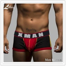 Новинка, модное мужское нижнее белье, мужские сексуальные хлопковые трусы-боксеры в стиле пэчворк, мужские повседневные боксеры, нижнее белье, мужские трусы-боксеры с мешочком