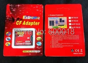 Адаптер MJTEK для карт Micro SD/TF/CF устройство чтения памяти SD/SDHC/Compact Flash Type I