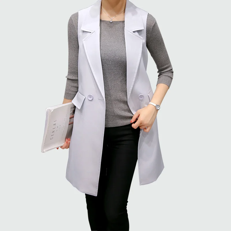 Sleeveless sherpa long vests for women 2017 calendar