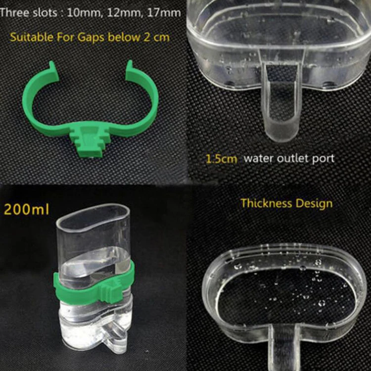 Автоматическая кормушка для птиц питатель для домашних птиц подача воды пищи поилка попугай дозатор для домашних животных клетка зажим для попугая Воробей инструмент для кормления