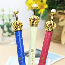 12 шт./лот классическая корона дизайн механическая гелевая ручка подарок стационарная papelaria Caneta офисные школьные принадлежности G039