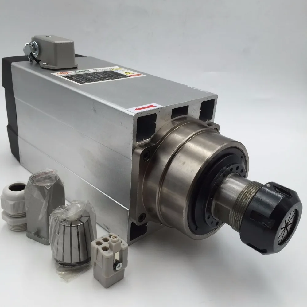 4.5KW с воздушным охлаждением 4 подшипника ER32 CNC мотор шпинделя комплект 18000 об/мин
