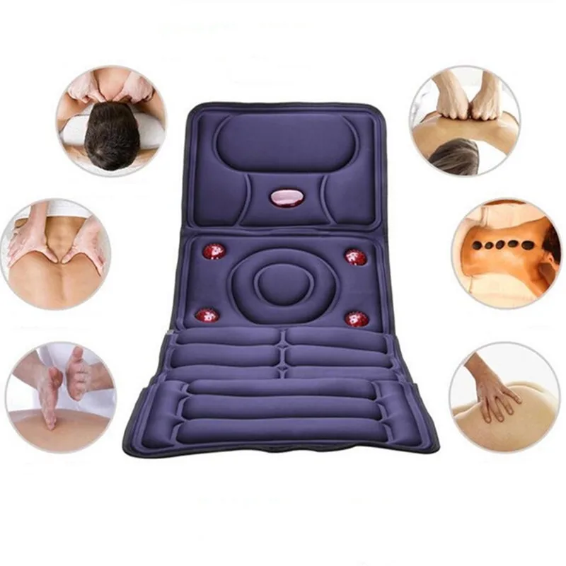 2017 Collapsible Full body Electric Massage Mattress Health Care Multifunction Chair Cushion