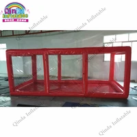 2019 High Quality Inflatable Car Cover Tent,factory Price Red Color Inflatable Car Wash Tent For Rental 1