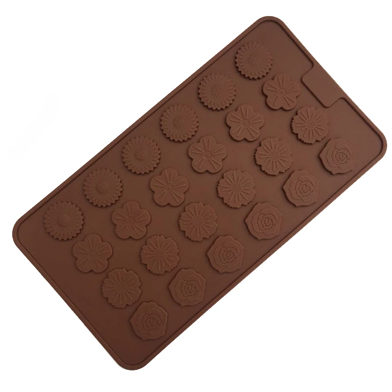 

4 Shape 24 Flowers Rose Silicone Mold Chocolate Mold Cake Reposteria Pastry Mould Cake Decorating Tools cm022
