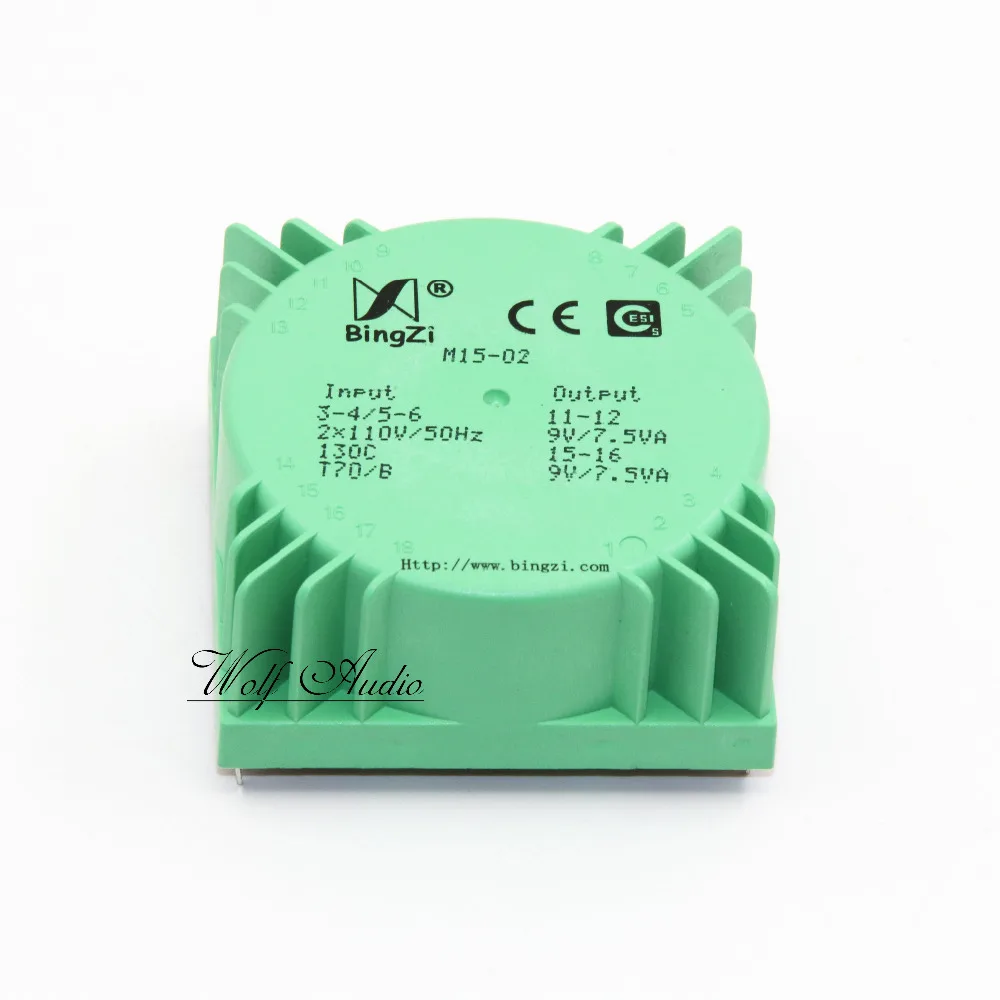 9V For Decoder Details about   1PC BingZi M15-02 15VA Green Cubic Sealed Transformer 9V