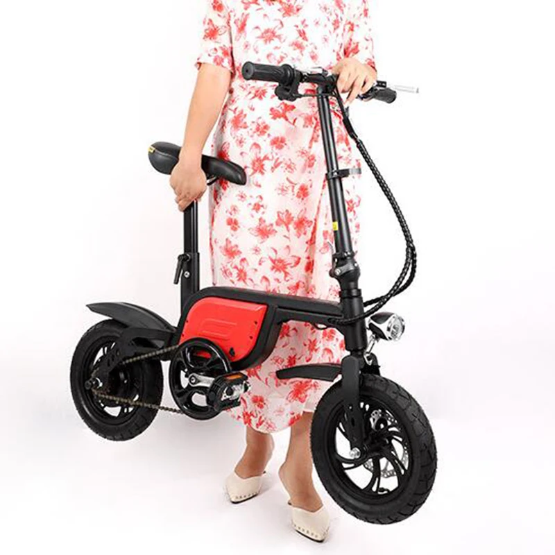 Foldable Electric Bike 36V 250w 12AH 14inch Lithium Battery Bicycle Aluminium alloy Ebike