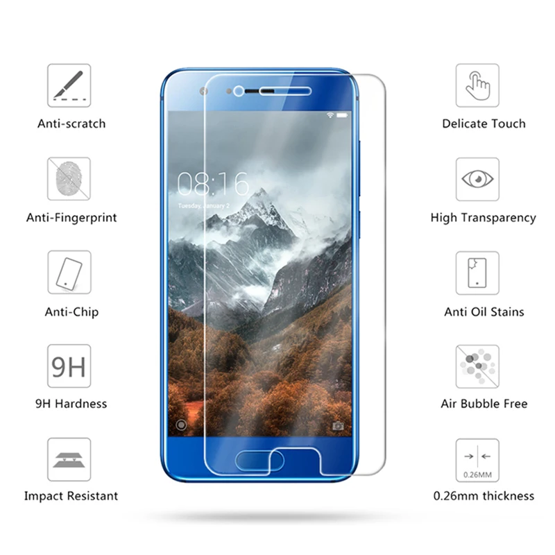 Премиум Закаленное стекло для honor 9 lite, Защитное стекло для экрана, Защитная пленка для huawei p9 lite, закаленное стекло