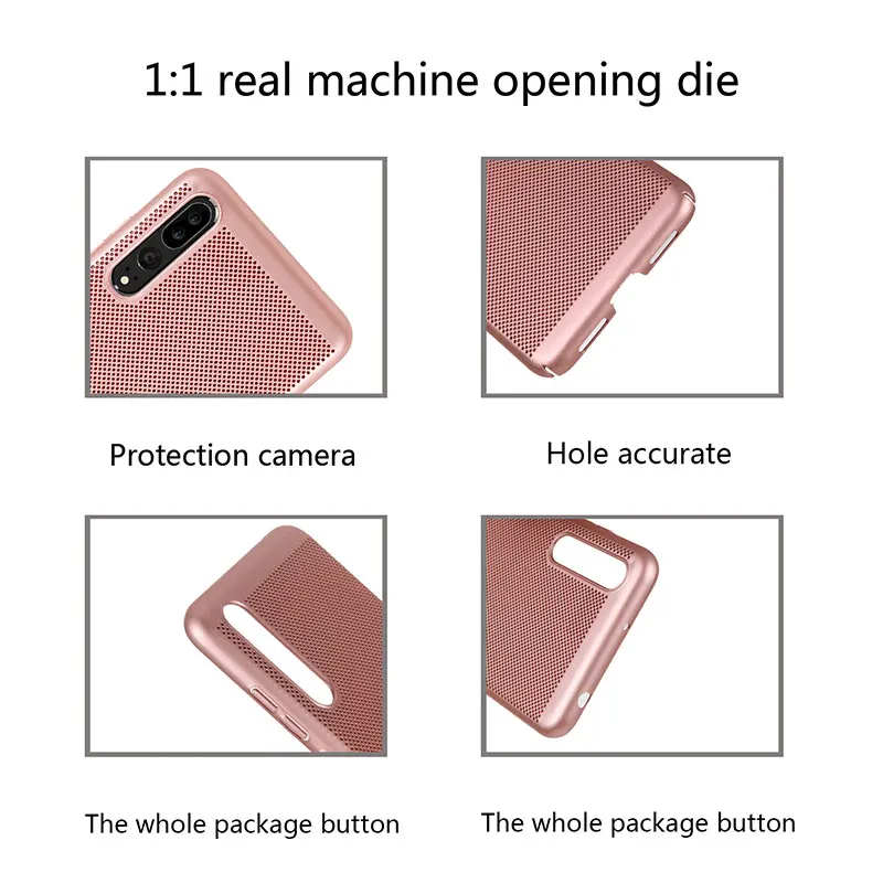Ascromy For Huawei P20 Pro Case Breathable Heat Dissipating Mesh Cover For Huawei P10 Lite P9 Honor 9 Mate 9 Phone Accessories (10)