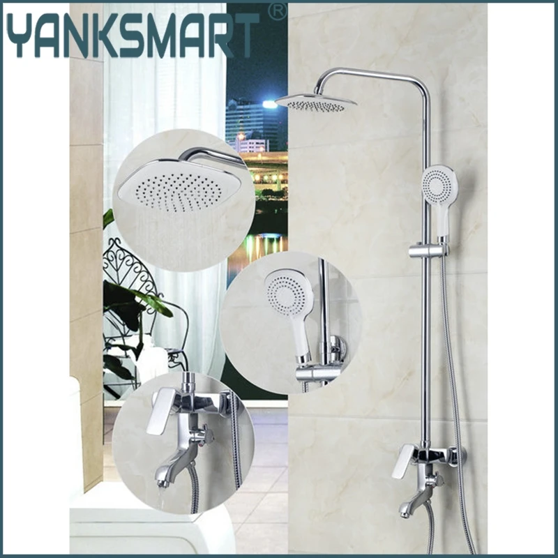 Bathroom Basin Sink 8 inch Shower Head 53351 Two Way Shower Mixer