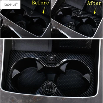 

Lapetus Accessories Fit For BMW X5 G05 2019 2020 ABS Front Seat Water Cup Holder Decoration Cover Trim 1 Pcs / Carbon Fiber Look