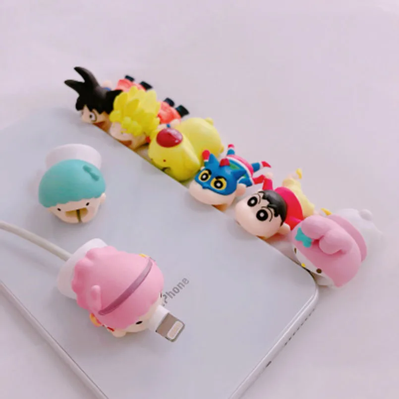

1 Pc Cable Bite Carton Animal Cable Bite Protectors Gags Practical Jokes for IPhone Winder Phone Accessory Organizer Prank Toy