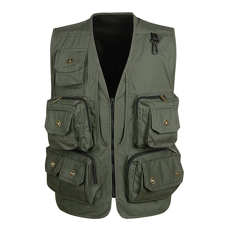 

Summer Fall Casual Loose Men Army Green Red Sleeveless 3XLmes h Patchwork Vest Coat , 2017 Male Man Summer Journalist Vests