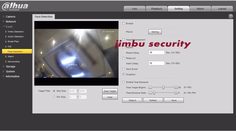 Best Dahua 8MP IP camera IPC-HDBW5831E-ZE WDR Network h.265  IR50m PoE+ 2.7mm ~12mm motorized lens IK10 Micro SD memory 128GB IVS 21
