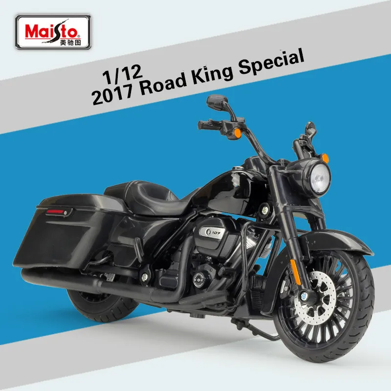 

Maisto for Harley Road King Special 2017 Motorcycle Model Offroad Cross-country Scooter Road King Motorbike Model Toys 1:12