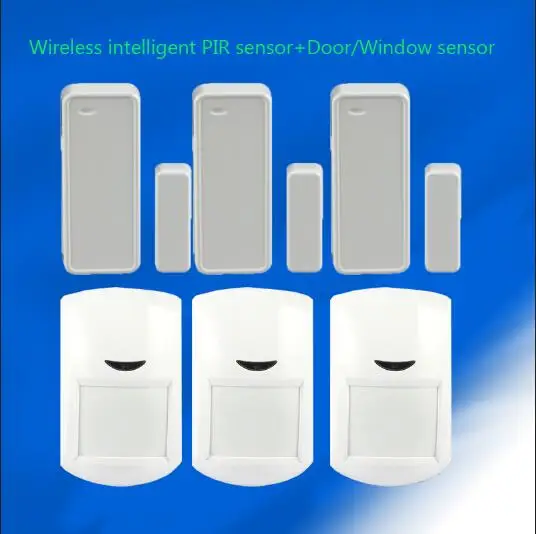 

433MHZ Intelligent Wireless PIR motion detector sensor+Wireless intelligent Door/Window sensor