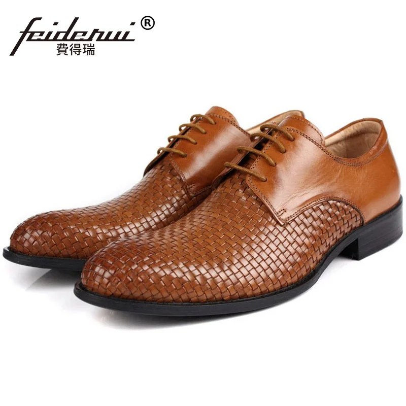 

Top Quality Man Handmade Dress Shoes Male Genuine Leather Wedding Office Oxfords Luxury Round Toe Men's Bridal Footwear FK92