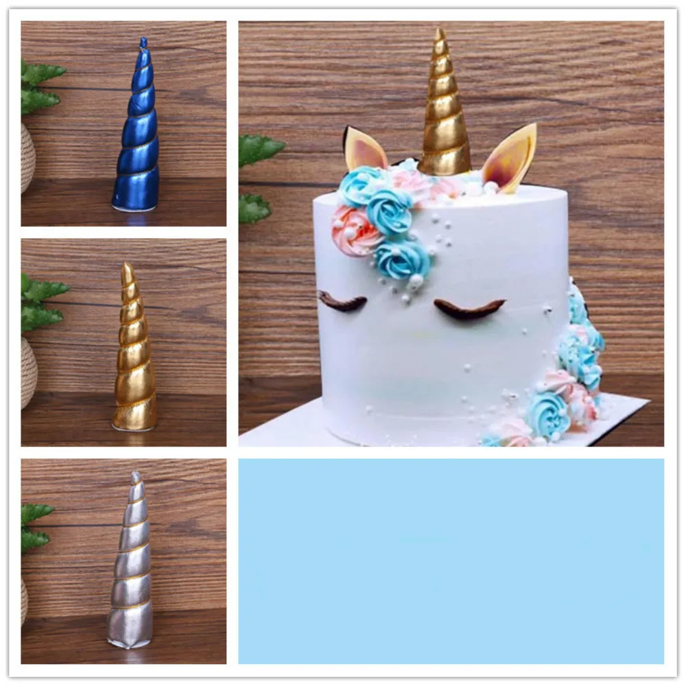 

Unicorn Cake Decoration Multi Color Display Birthday Cake Decoration For Birthday Baby Shower Wedding Party Supplies 4.5cm*15m