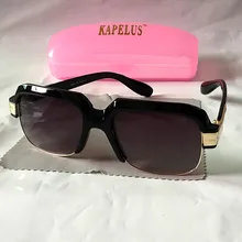 KAPELUS Новая Металлическая полуоправа солнцезащитные очки наружная Защита от УФ-лучей солнцезащитные очки для мужчин и женщин очки для отдыха на открытом воздухе