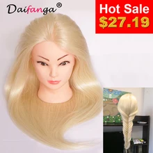 2017 New Arrival Hair Mannequin 80 Human Hair Mannequin Head For School Practise Hairstyling Professional Training