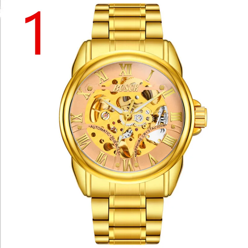 

In 2019, the new watch men's automatic waterproof calendar business casual men's watch..19
