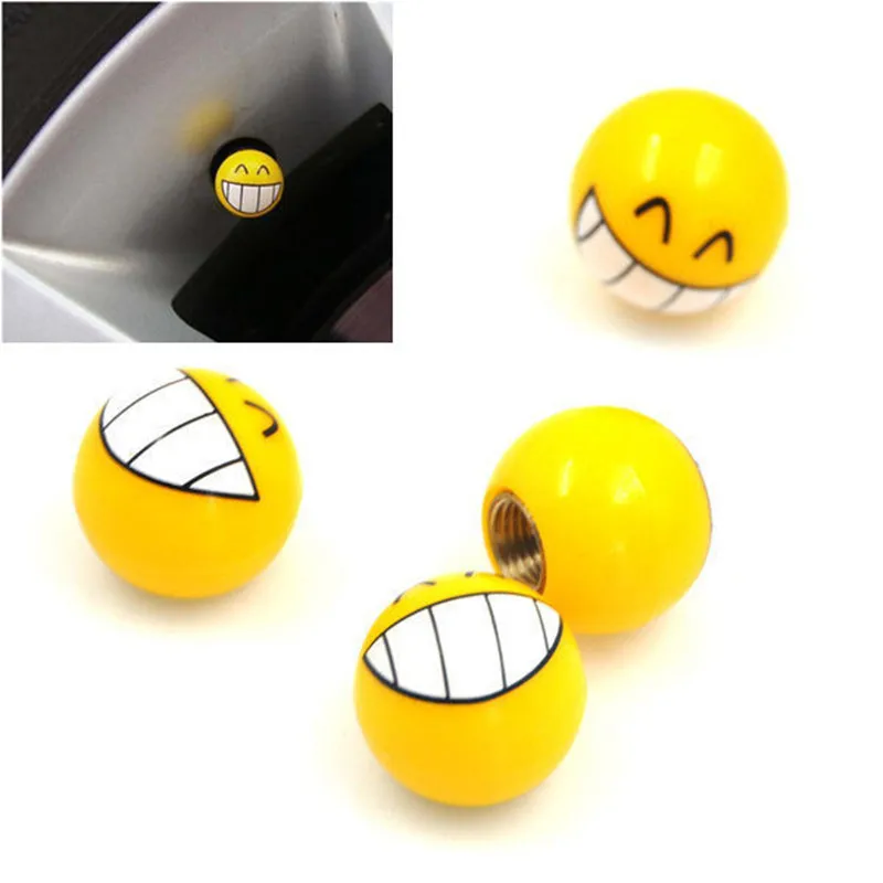

1Pcs Universal Wheel Emoji Tire Valve Caps Car Motorcycle Bicycle Air Cover Auto Airtight Stems Cover Vehicle Accessories