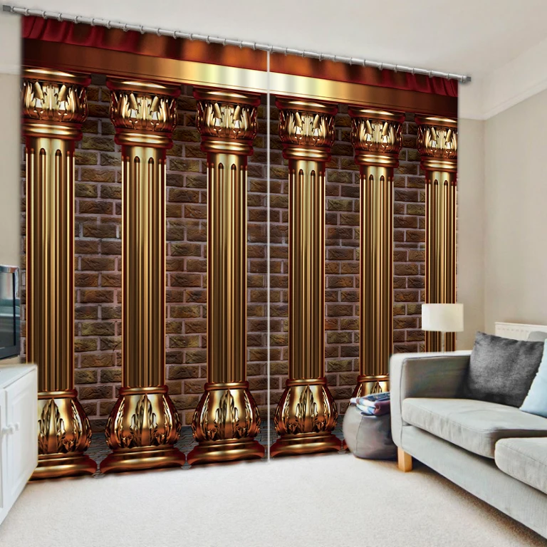 

European Style Top Quality 2016 Fashion 3D Home Decor Beautiful europe style roman Curtains for bedroom