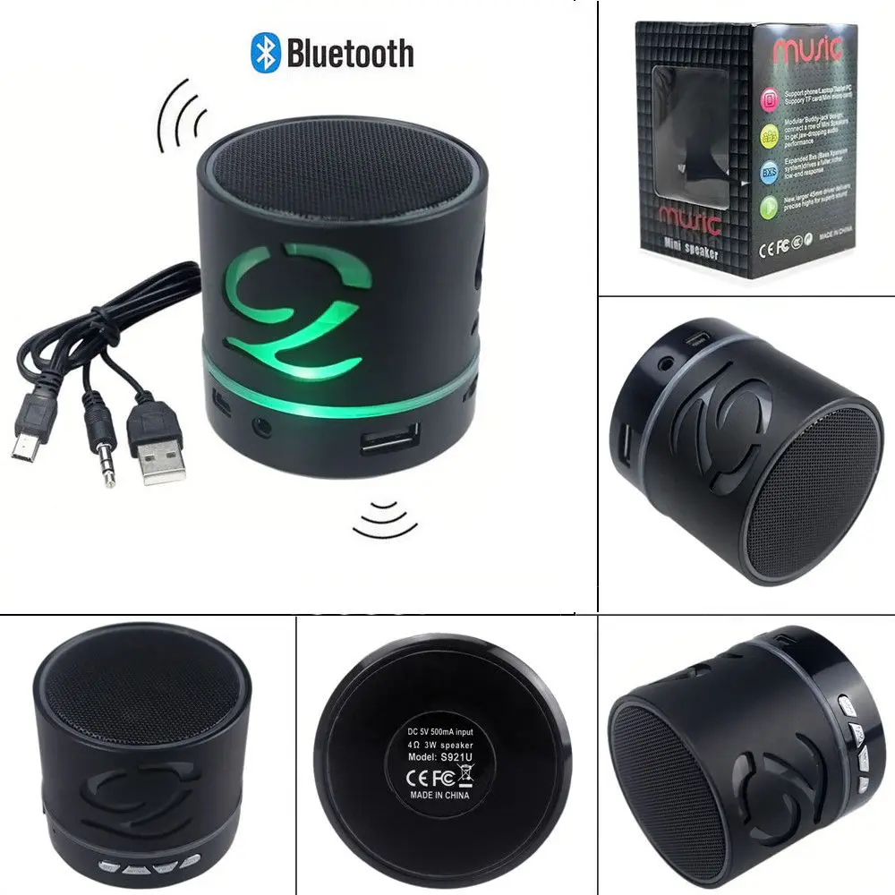 mini dc 5v 500ma stereo wireless usb bluetooth speaker