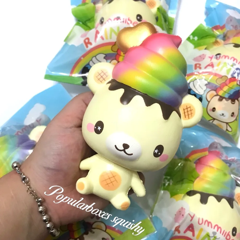 Мягкая медленно восстанавливающая форму игрушка Creamiicandy rainbow yummiibear | Игрушки и