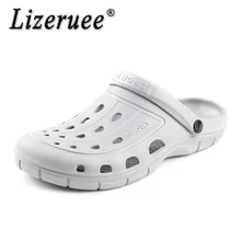 Lizeruee/летние сабо EVA; мужские слипоны; садовые шлепанцы; мужские пляжные сандалии; уличные мужские шлепанцы Zuecos; Sandalias Mule Clog; обувь