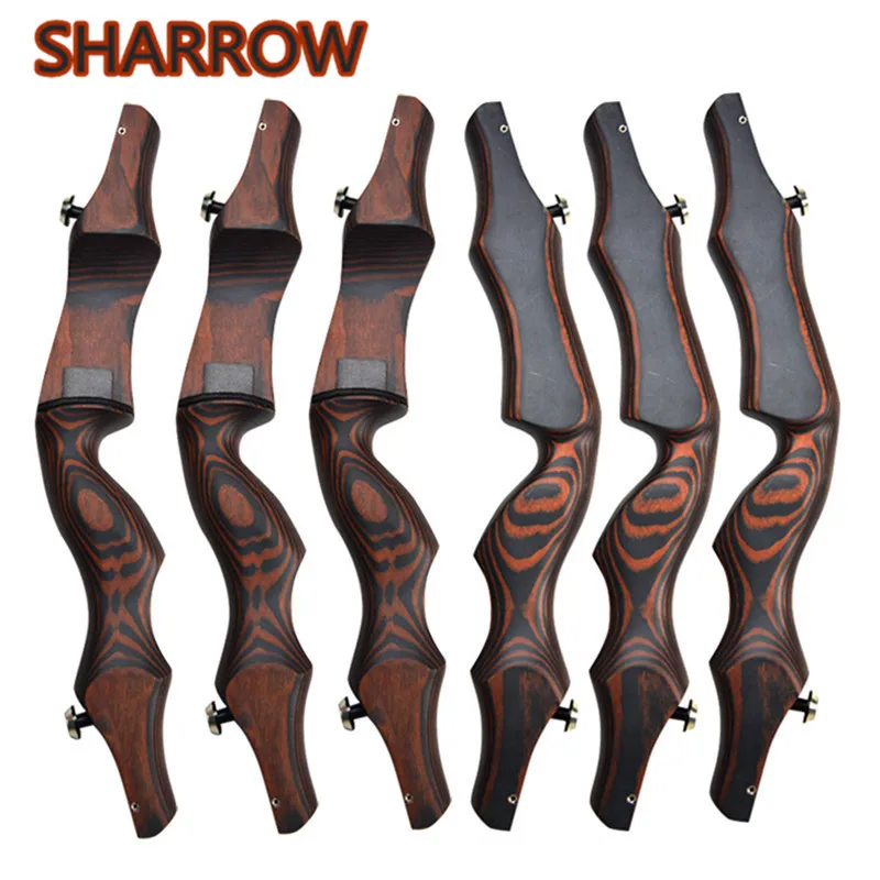 19" Wooden ILF Archery Bow Riser Handle Takedown American Recurve Bow