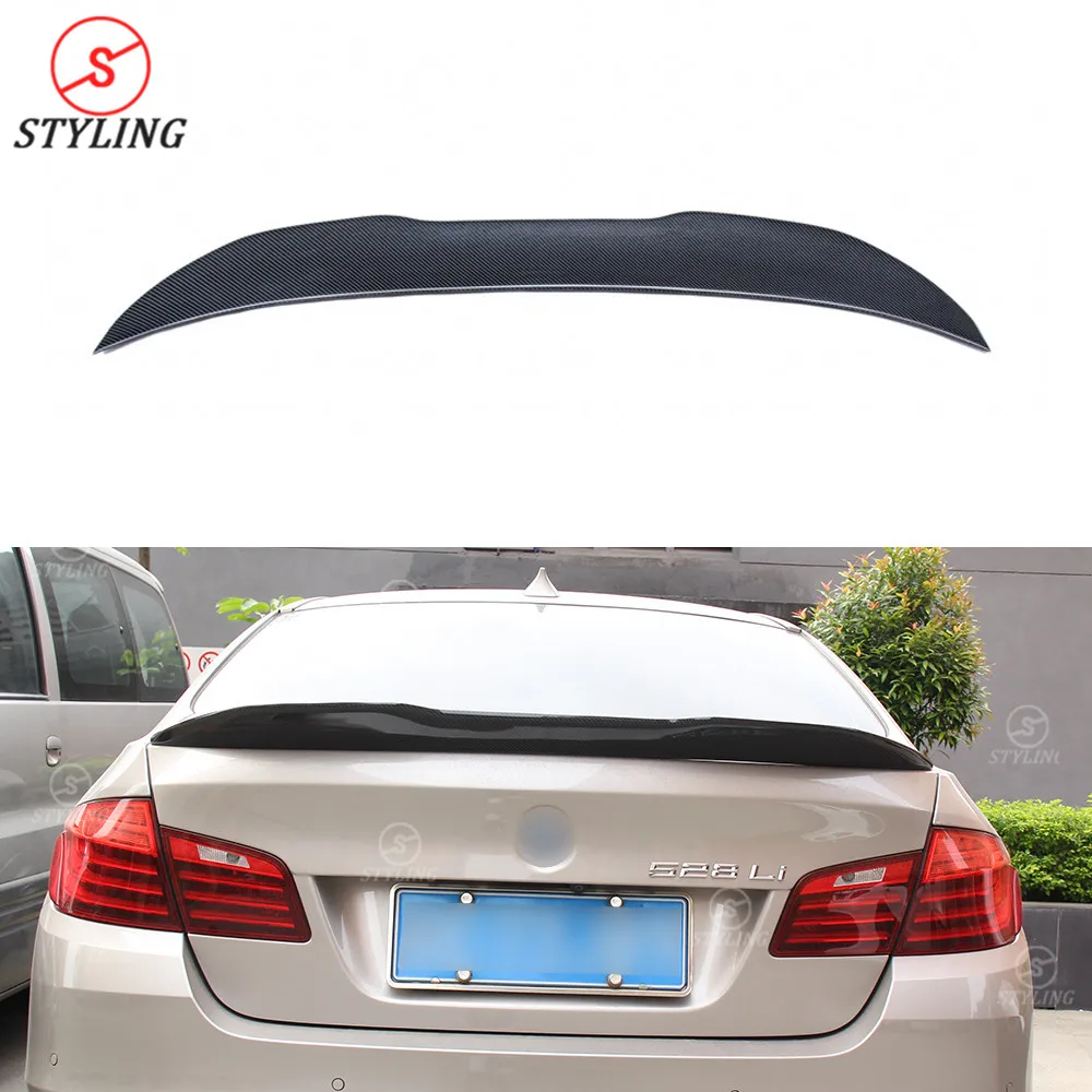 

F10 Spoiler PSM Style For BMW M5 F10 Carbon Fiber Rear Bumper spoiler Lip trunk wing 2010-20122013 2014 2015 2016 2017 2018 2019