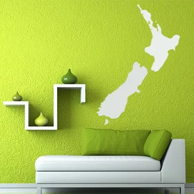 

New Zealand map Globe Earth Country wall vinyl sticker custom made home decoration fashion design