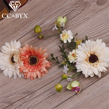

CC Jewelry bride wedding accessory handmade sunflowers headbands for women beach bridal hair accessories hair bands 9457