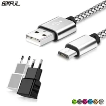 Кабель зарядного устройства микро-usb для samsung Galaxy J5/J7 / A6/A8 huawei Honor 9 Lite короткая Зарядка для телефона длиной 1/2 м