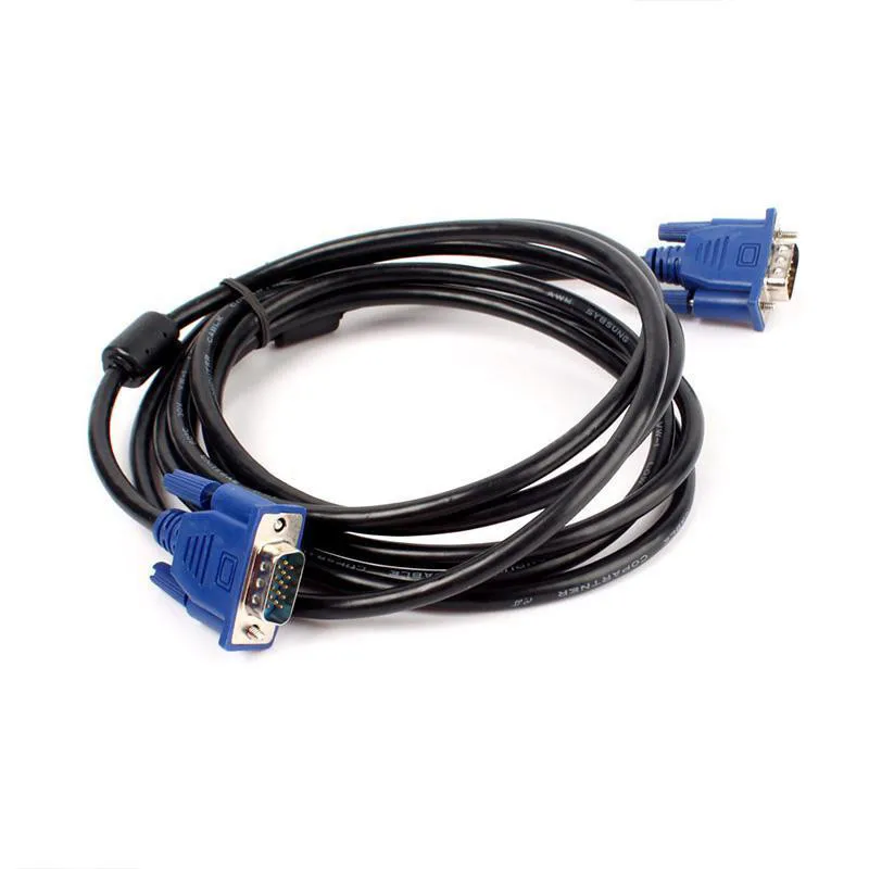Mayitr 1 шт. 1,5 м/3 м VGA кабель профессиональный HD 15 Pin VGA мужчин и мужчин удлинительные кабели для VGA/SVGA pc ноутбук монитор