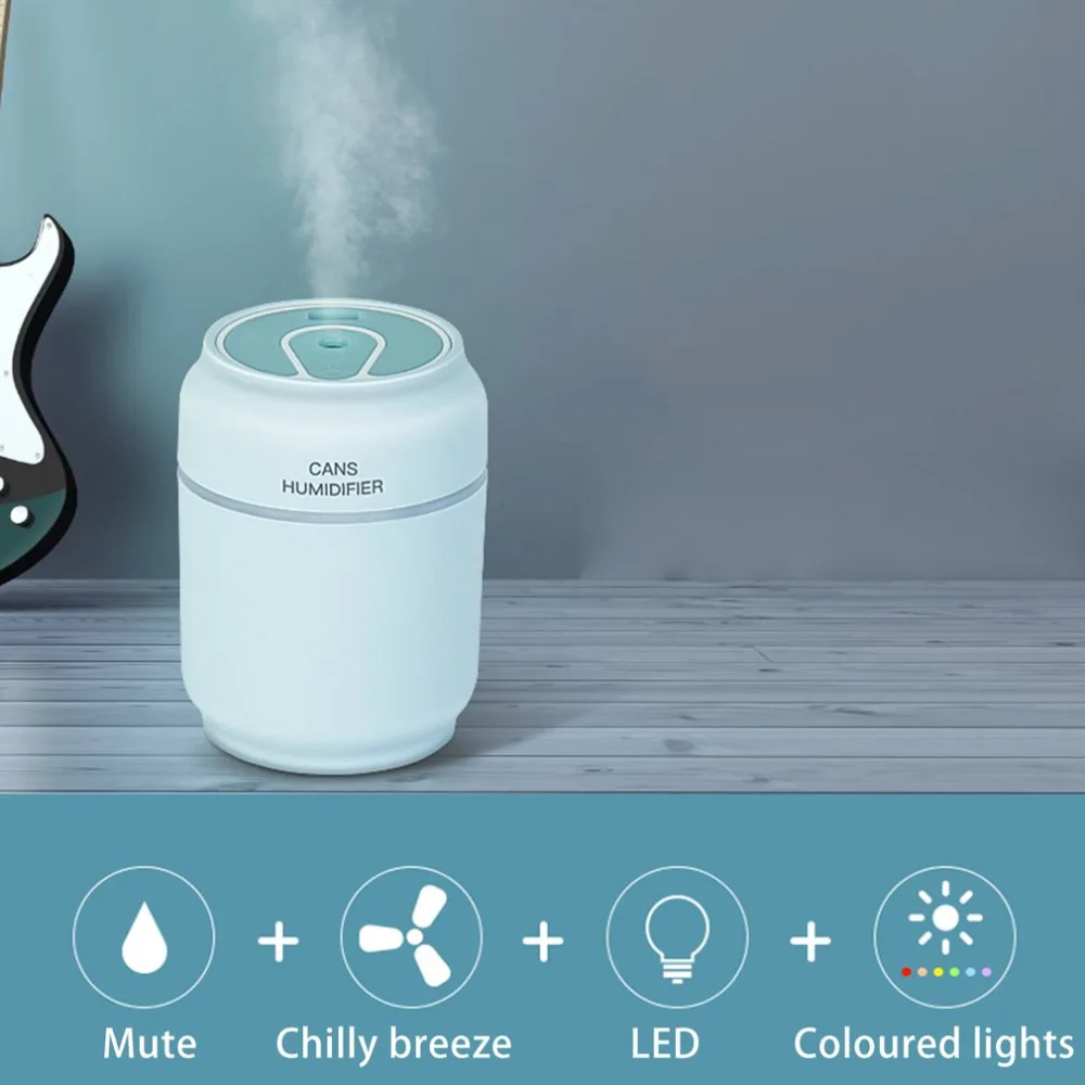 Новые банки увлажнитель воздуха USB 200 mlAir очиститель освежитель со светодио дный лампой ароматерапия авто миникар увлажнитель воздуха
