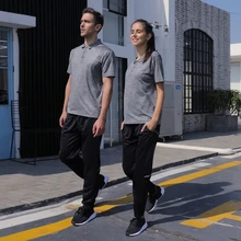 Рубашка для гольфа спортивные серии впитывающие, дышащие футболки поло мужская/Женские футболки Одежда для бадминтона теннисная рубашка