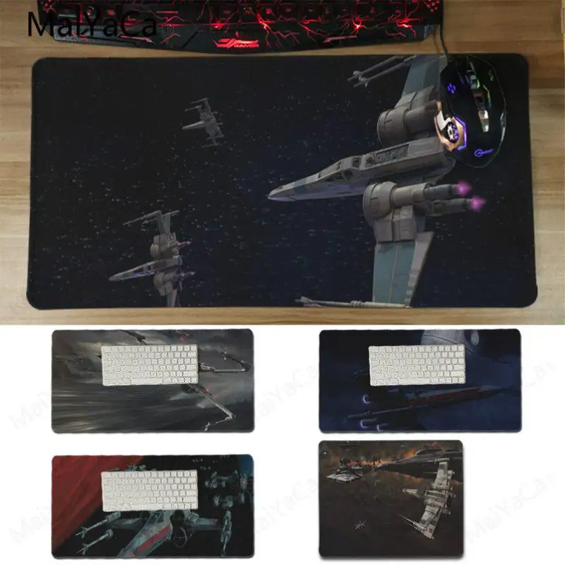 

Yinuoda New Designs Star Wars movies X Wing Gamer Speed Mice Retail Small Rubber Mousepad Size 300*600*2mm 25X29CM Mouse pad