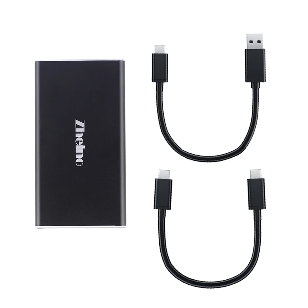

Zheino USB3.1/TYPE-C SSD 256GB External Solid State Drives with OTG function External Storage Aluminum case