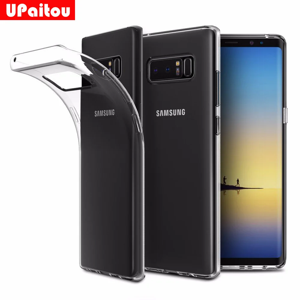UPaitou Clear TPU Case for Samsung Galaxy Note 8 Case Transparent Soft
