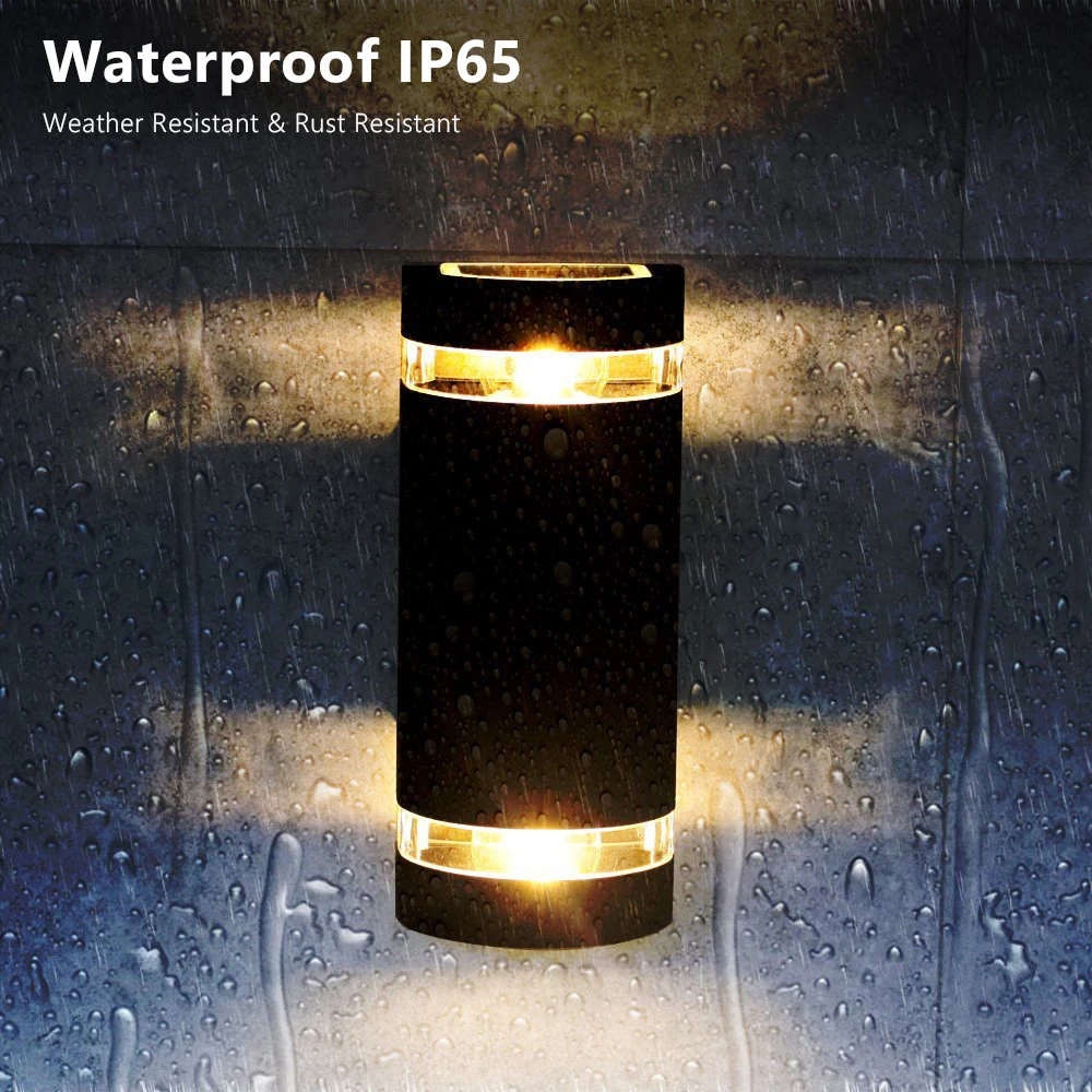 DONWEI Modern Outdoor Simple LED Wall Lamp Aluminum Alloy Double Head Waterproof IP65 Wall Light Courtyard Porch Aisle Lights