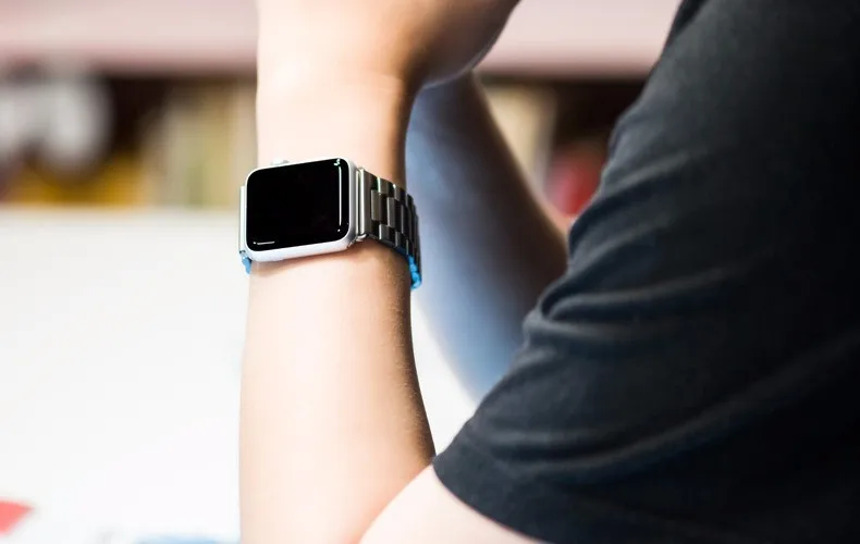 Спортивные из нержавеющей стали часы полосы для Apple Watch 4 38 40 42 44 мм ремешок замена ссылка браслет адаптер часы ремешок для iwatch