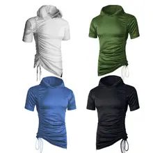 Новая мужская толстовка с капюшоном, рубашка для тренажерного зала, футболка без рукавов