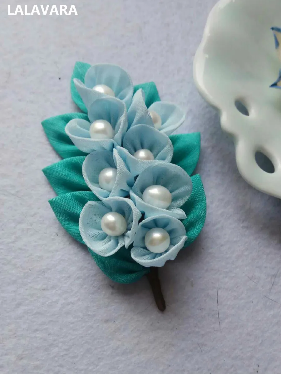 

LALAVARA custom made pearl Kanzashi hair pins Traditional Chinese wedding bridal hair accessories
