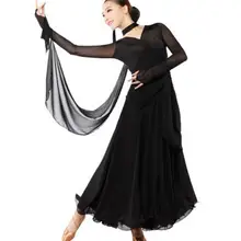 Женское красное, черное стандартное бальное платье для танцев, гладкая юбка для фламенко, сексуальное платье размера плюс, платье для бальных танцев