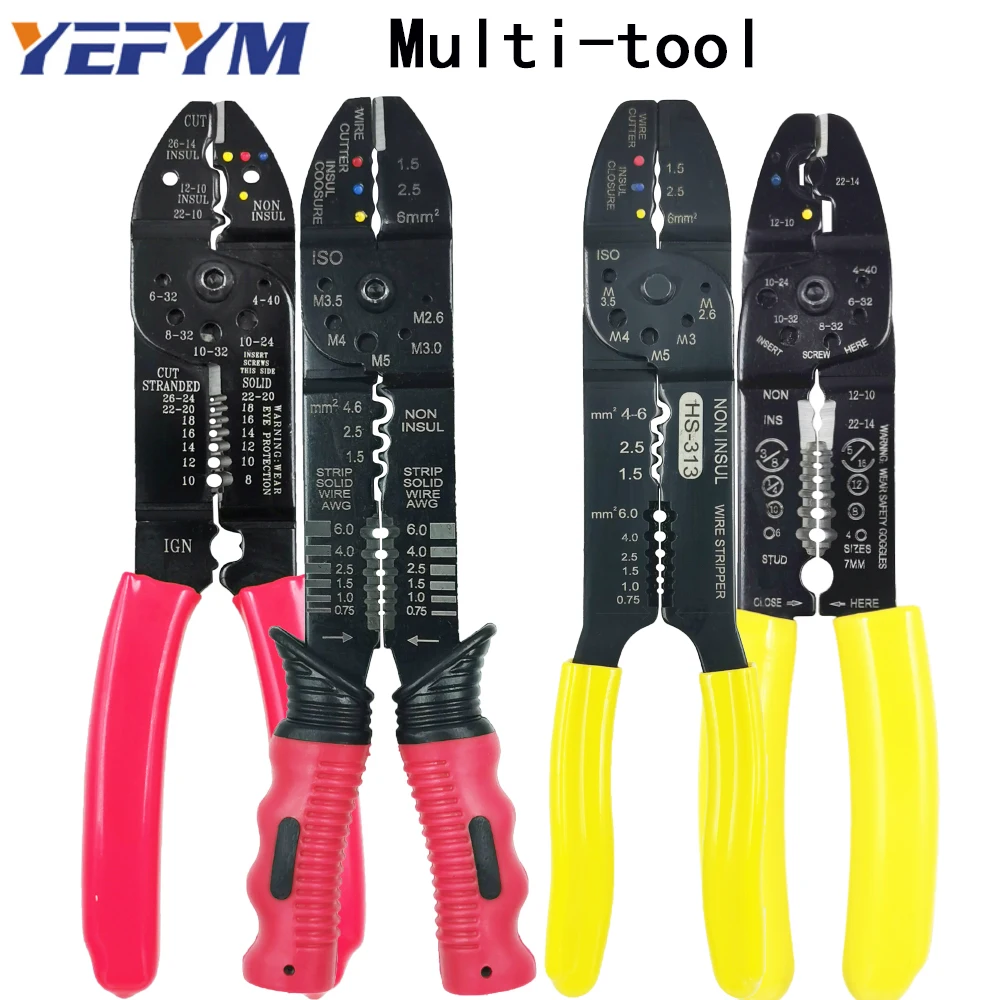 

Multitool Crimping Pliers Electrical Terminals Combination Multi Tools Wire Stripper Cutting 0.75mm2-6mm2