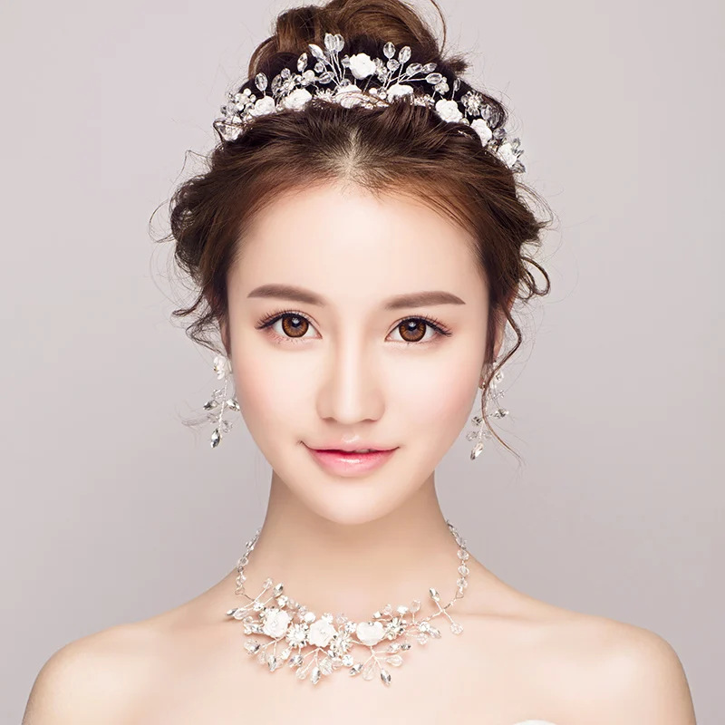 Buy Korean Style Bridal Wedding Jewelry Set Rhinestone