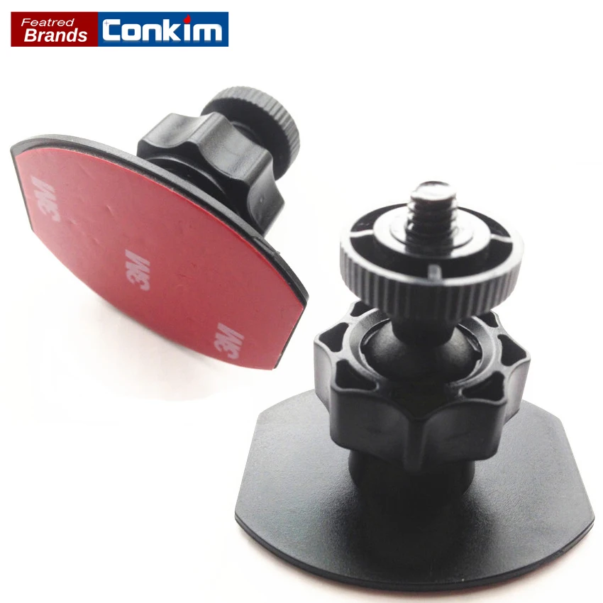 

Conkim 3M Paste Stick Car Camera Mount Holder 1/4" Screw for 007 H198 K6000 Car DVR Digital Camera Mini 3m Sticky Car Bracket