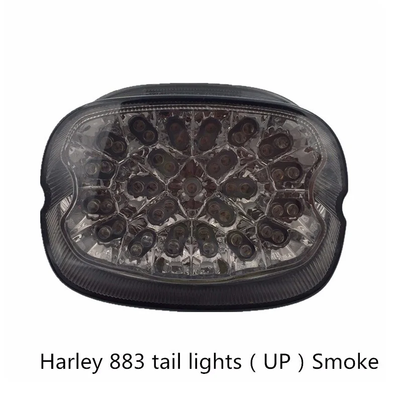 Smoke Tail Light LED integrated Turn Signals for Harley davidson Fatboy, Sportster, Dyna, Road King, Glides, Fatboy, XL 883 1200 (2)